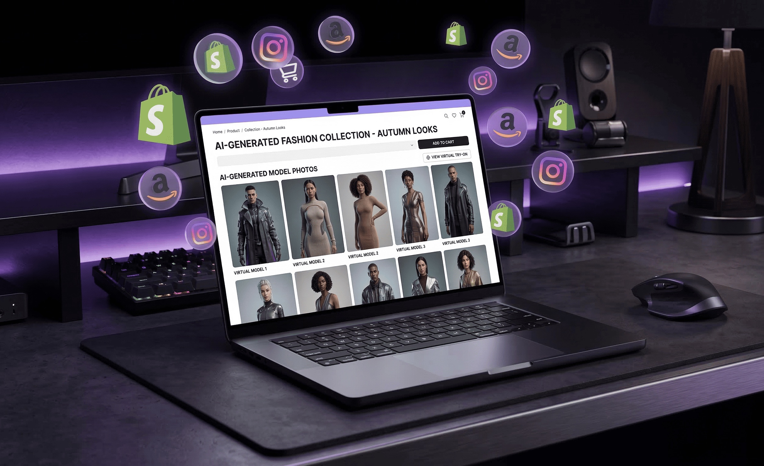 ApparelAI One-Click Export feature - AI fashion photography tool
