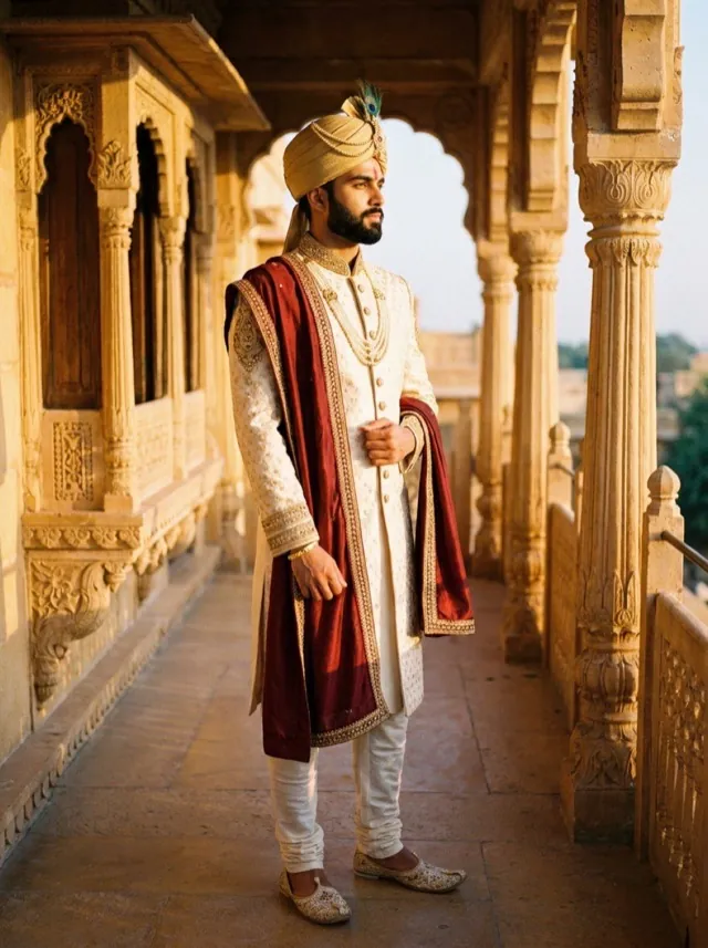 Wedding Sherwani - AI-generated fashion photoshoot by ApparelAI Studio