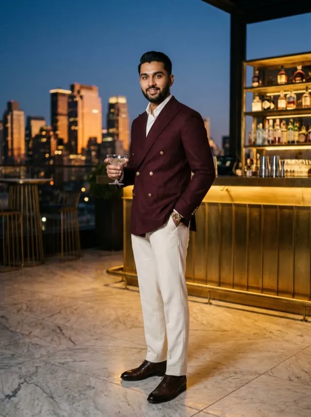 Cocktail Blazer - AI-generated fashion photoshoot by ApparelAI Studio